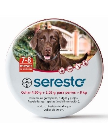 SERESTO COLLAR PERROS + 8 KG 70 CM