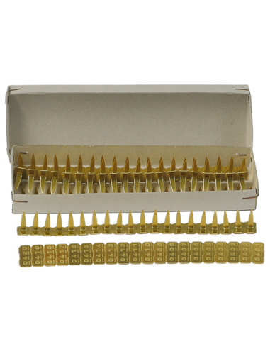 CROTAL HAUPTNER DE METAL. PARA CONEJOS. 100 uds