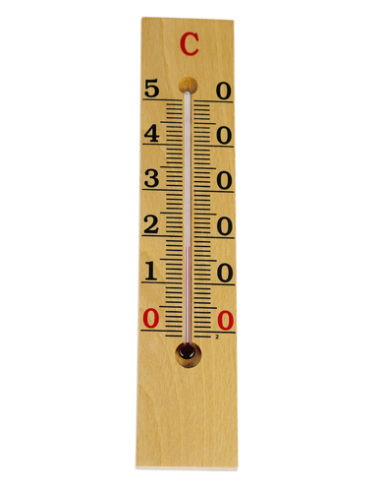 TERMÓMETRO AMBIENTE MADERA - 26 cm