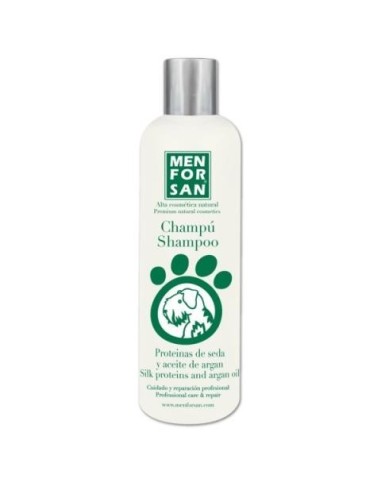 CHAMPU PROTEINAS DE SEDA Y ACEITE DE ARGAN MFS 300 ML.