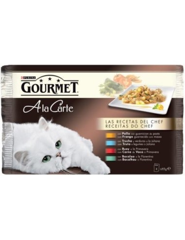 GOURMET A LA CARTE REC. DEL CHEF 85G (POLLO) BEIGE (4U) .