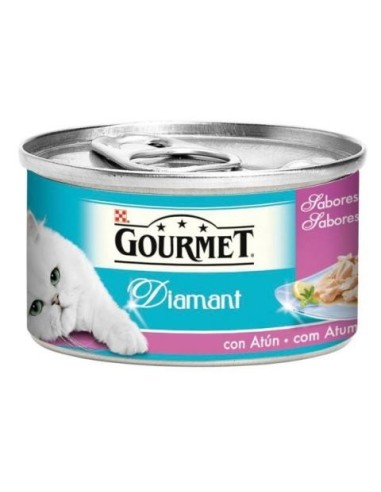 GOURMET DIAMANT LAMINAS 85G (ATUN EN GELAT.) ROSA.