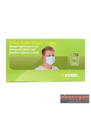 MASCARILLAS HIGIÉNICAS 3 CAPAS 50 UND.