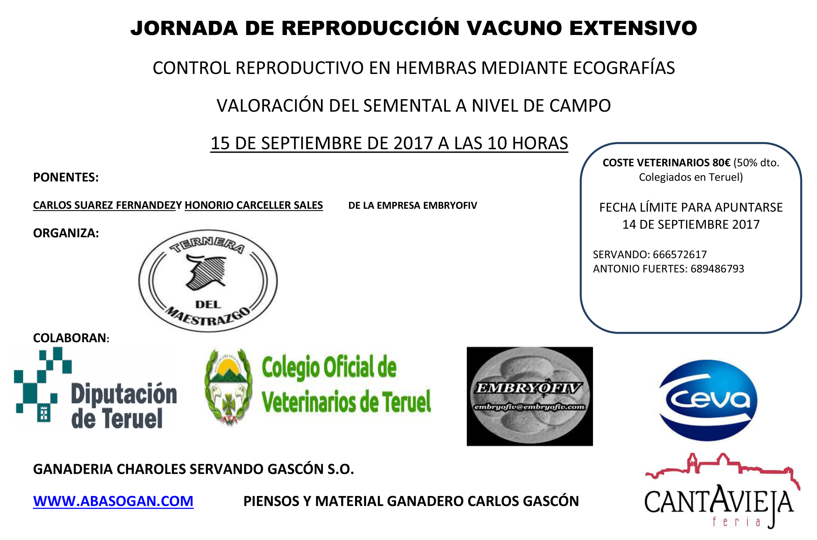 Jornada de reproducción vacuno extensivo